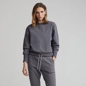 Varley Edith Ribbed Pique Sweatshirt